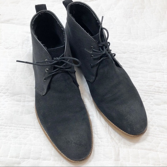 ? Banana Republic black suede lace up chukka boots s10 main image 6